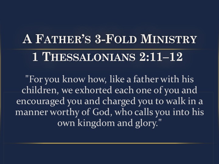 Father's Day: A Father's Threefold Ministry