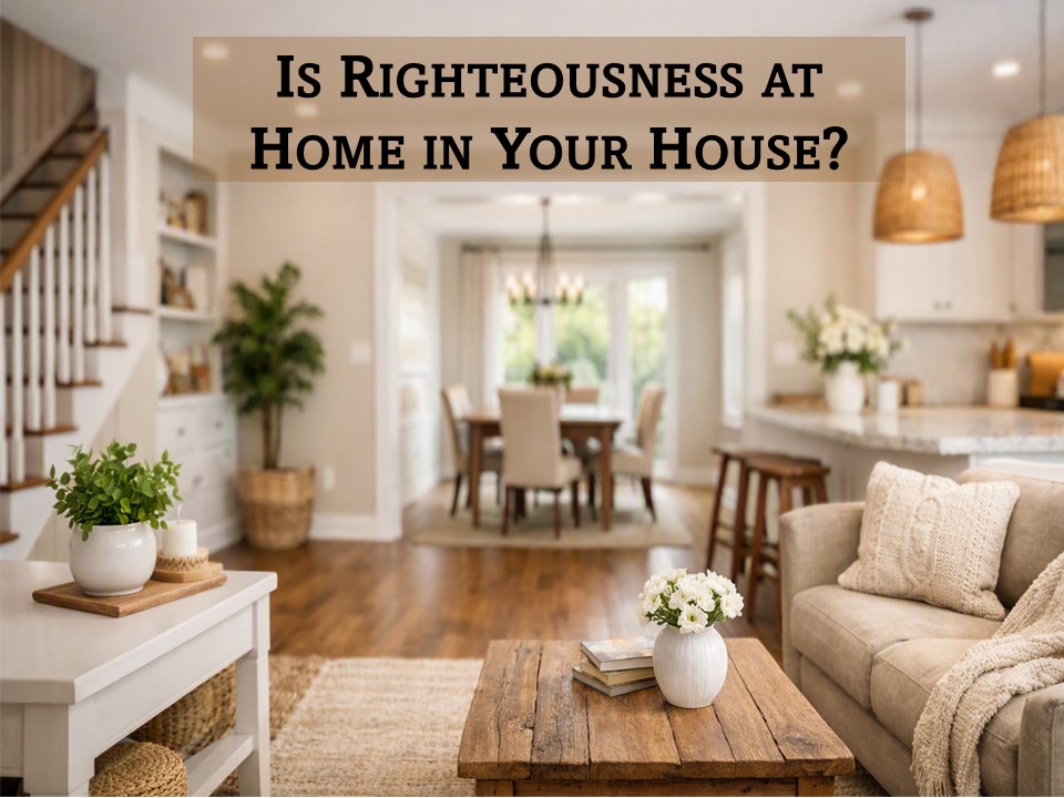 Is Righteouness at Home in Your House